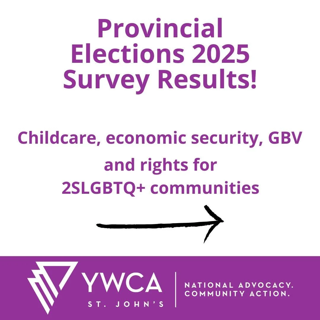 ✅ Gender equity does matter. When YWCA St. John’s surveyed St. John’s-Metro region provincial candidates the overwhelming answer was ‘yes’.
🤔 How do we collectively ensure we make progress on promises post-election?
🖊 Com