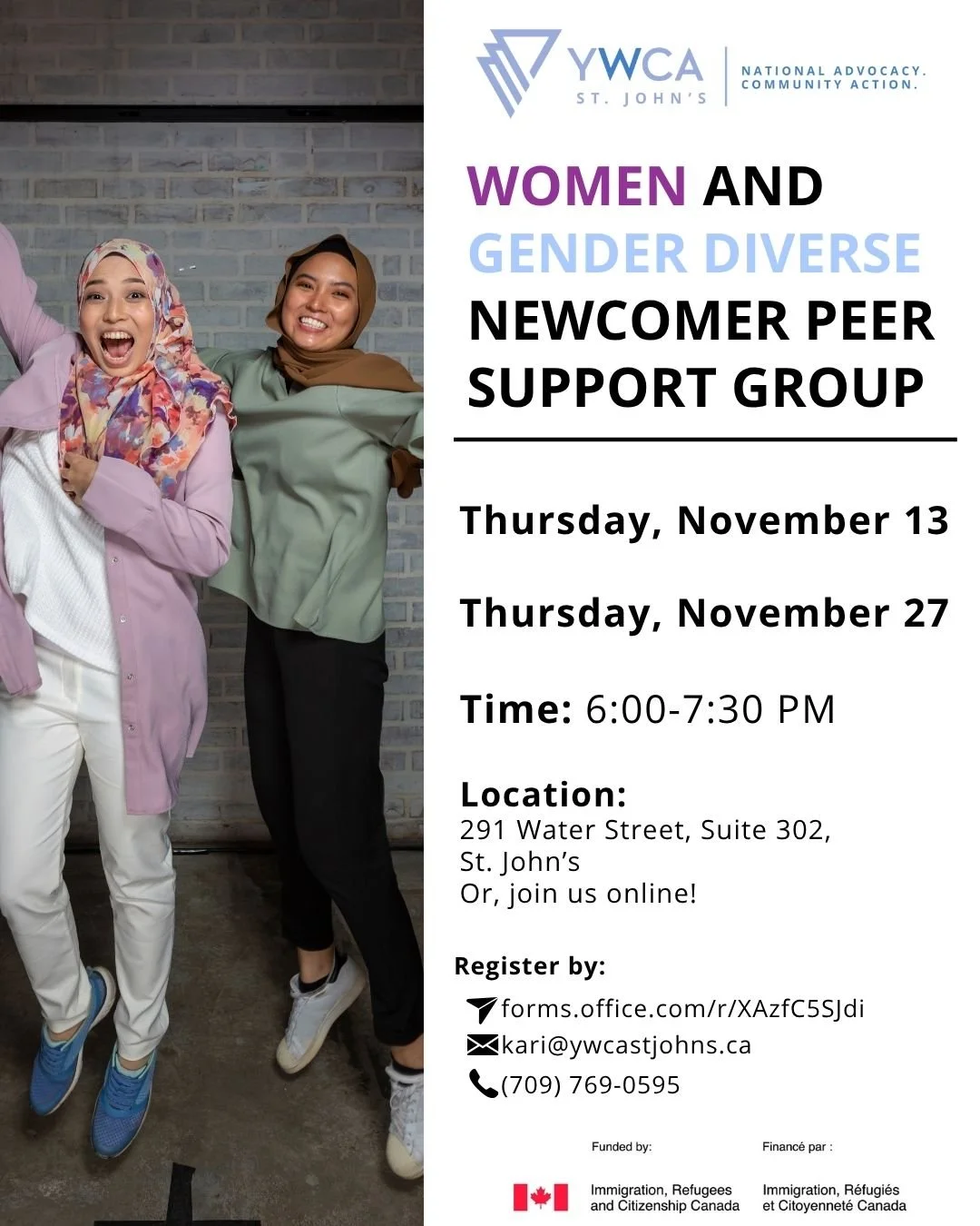 Are you a woman or gender diverse immigrant or refugee? Find community at our Women and Gender Diverse Newcomer Peer Support Group. 🤝

This confidential, non-judgmental space can provide important settlement information, support, and community conne