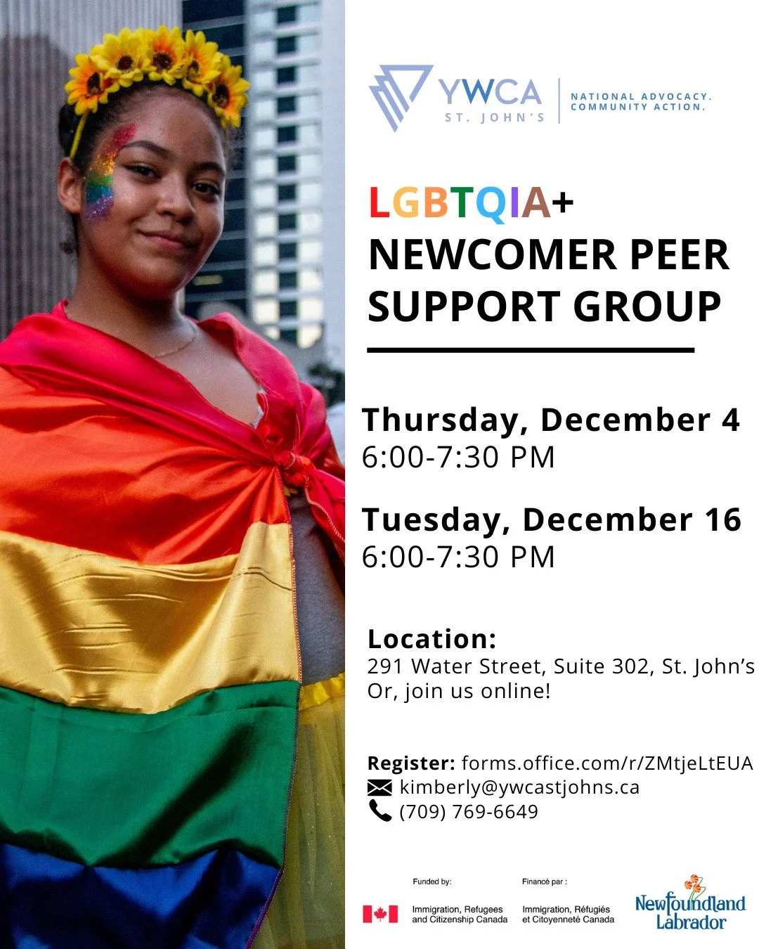 Are you an LGBTQIA+ immigrant or refugee? Find community at our LGBTQIA+ Newcomer Peer Support Group. 🌈

This confidential, non-judgmental space can provide important settlement information, support, and community connection. Meetings take place eve