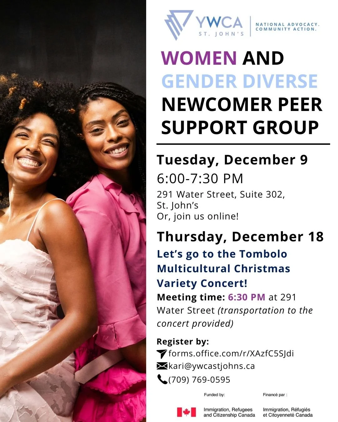 Are you a woman or gender diverse immigrant or refugee? Find community at our Women and Gender Diverse Newcomer Peer Support Group. 🤝

This confidential, non-judgmental space can provide important settlement information, support, and community conne