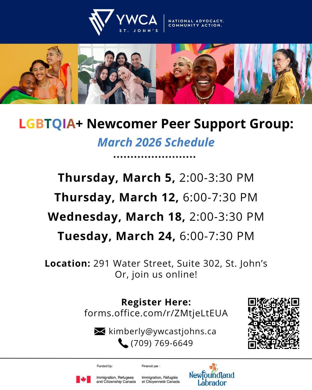 Are you an LGBTQIA+ immigrant or refugee? Find community at our LGBTQIA+ Newcomer Peer Support Group. 🌈

This confidential, non-judgmental space offers important settlement information, support, and community connection. Participants can join us in-