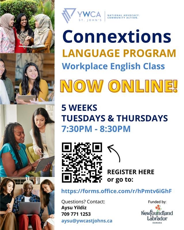 Online Workplace English: Apply Now! 

YWCA&rsquo;s first online Workplace English is open for applications! 

Are you&hellip; 
⭐️ An adult newcomer women or gender-diverse person? 
⭐️ Facing difficulties finding a job because of English? 
⭐️ Looking