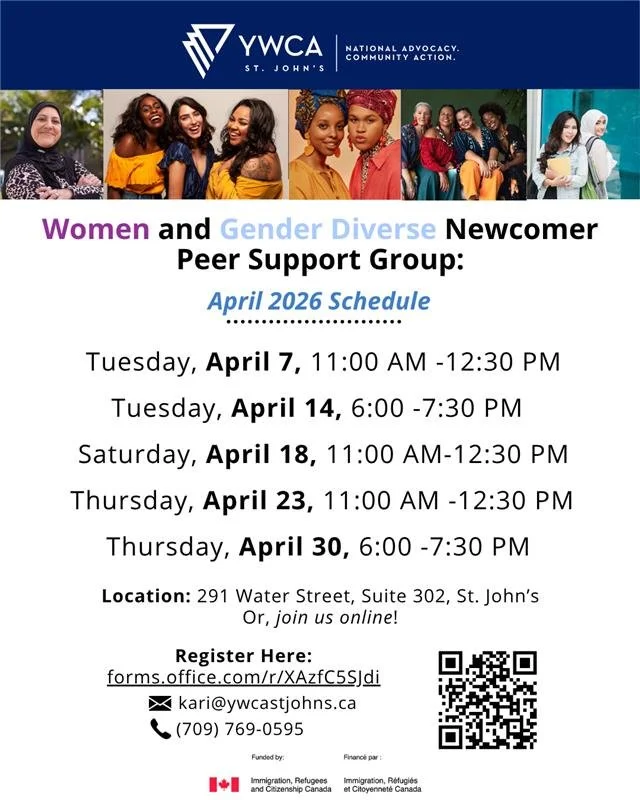 Are you an immigrant or refugee woman? Find community at our Peer Support Group for Women and Gender Diverse Newcomers.

This confidential, non-judgmental space offers important settlement information, support, and community connection. Participants 