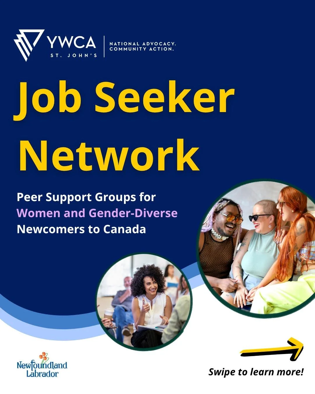 🎉 Have you heard about the Job Seeker Network?

 Are you&hellip;
 ➡️ A newcomer woman or gender-diverse person over the age of 18?
 ➡️ Looking to connect with other job seekers?
 ➡️ Facing difficulties entering the job market?

The Job Seeker Networ