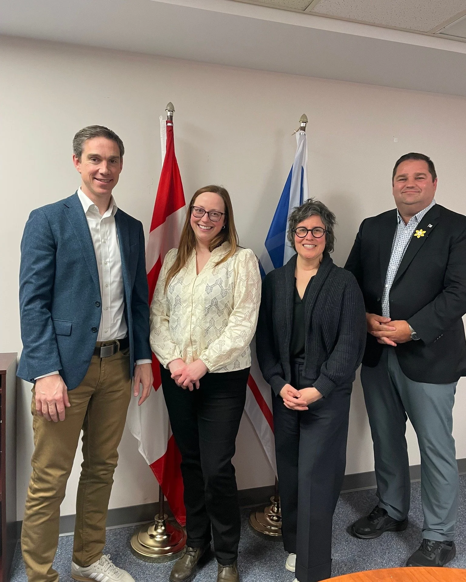 YWCA St. John's met with Liberal Leader John Hogan and MHA Bernard Davis about prioritizing non-profit child care expansion, the importance of affordable childcare to address workforce issues (especially within the healthcare sector), and the need fo
