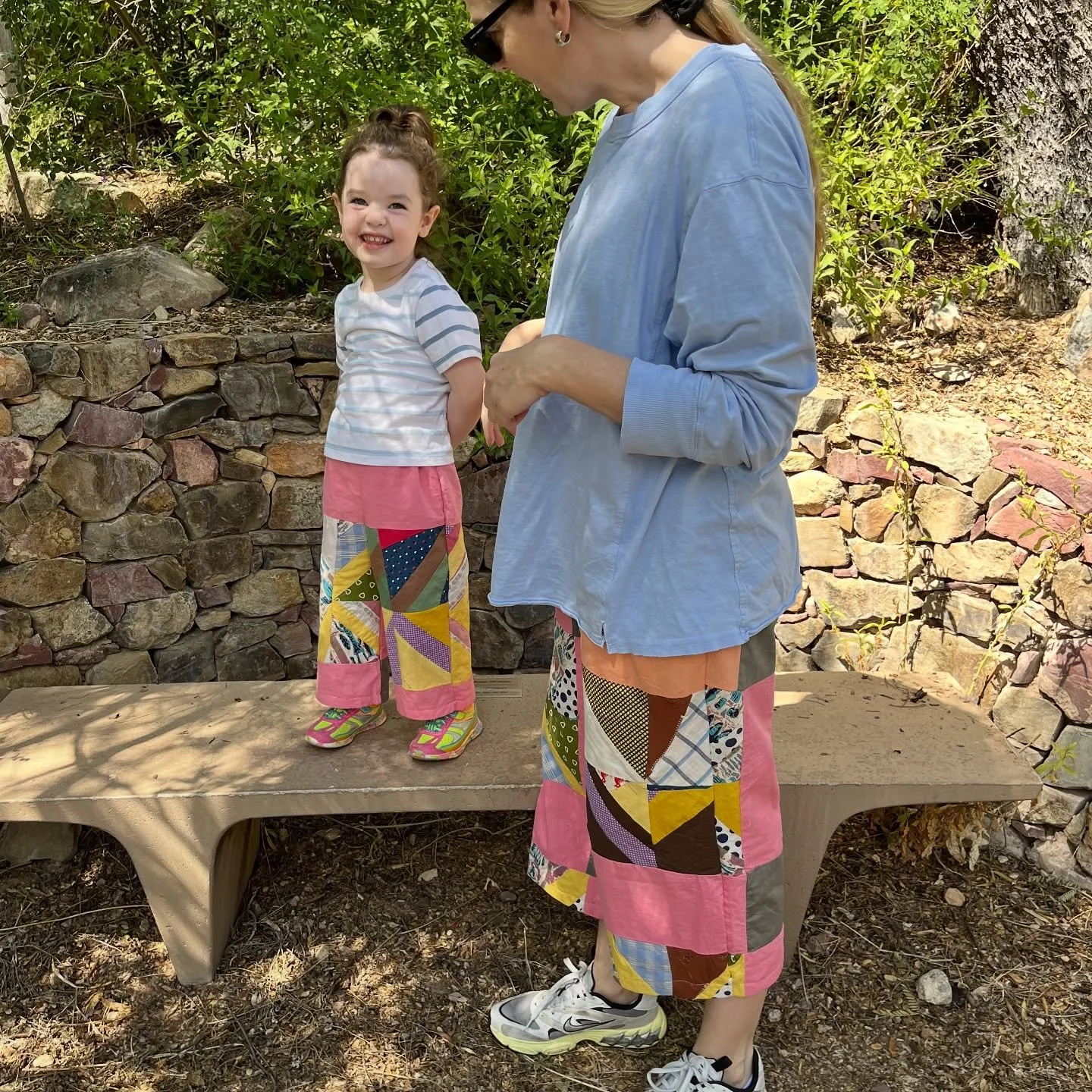 Mommy + Me sets are now available! We have this toddler pant in 2T or 3T and the matching adult pant in size large (size 10ish). DM me for specific measurements and to reserve your set!!