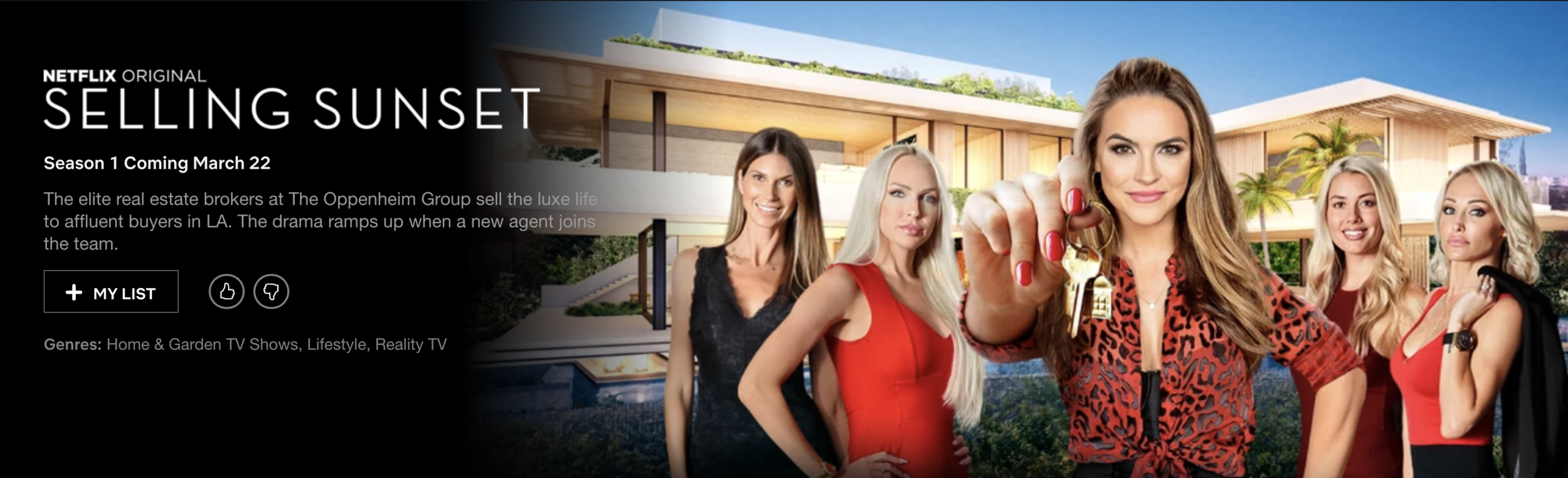 "Come Out and Play" airing in Netflix's "Selling Sunset"