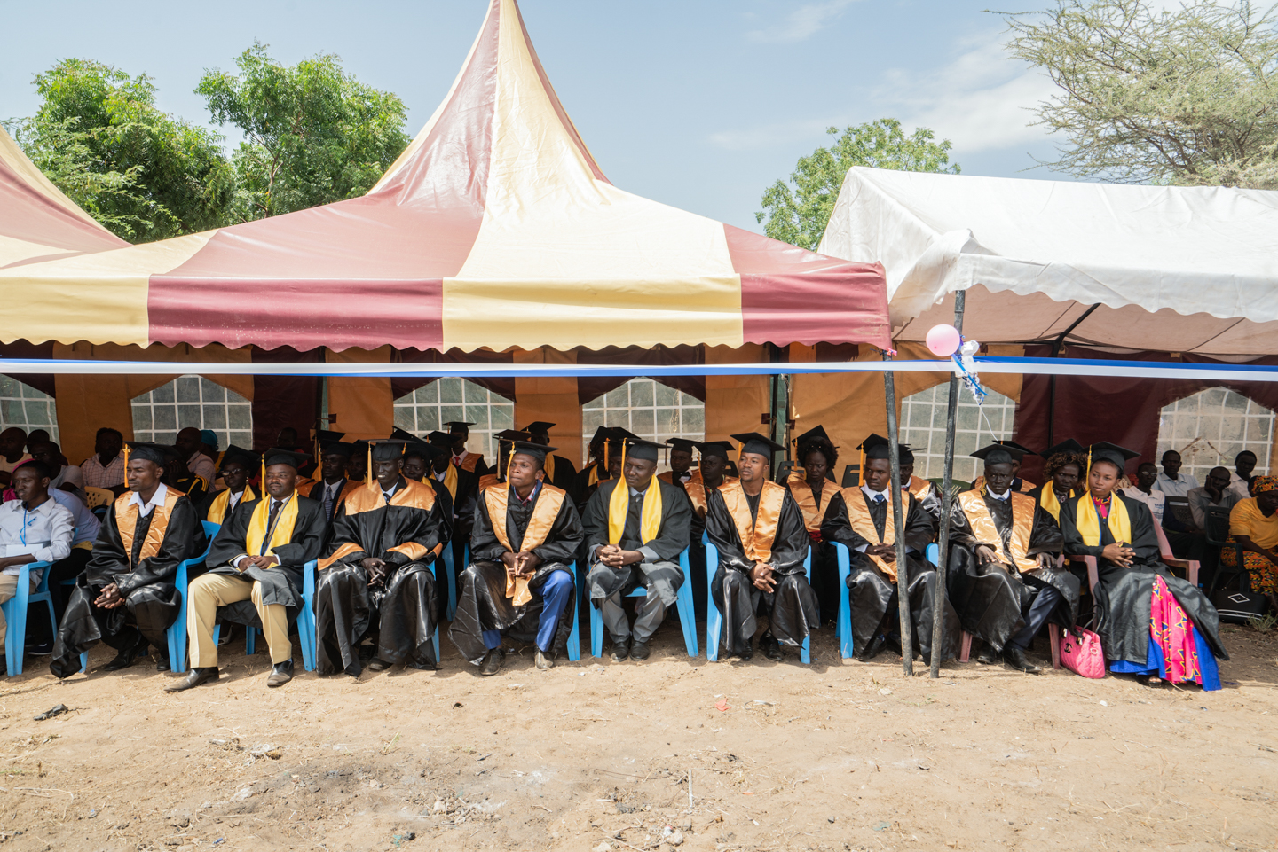 The JWL Graduats Shaded From the Desert Heat.