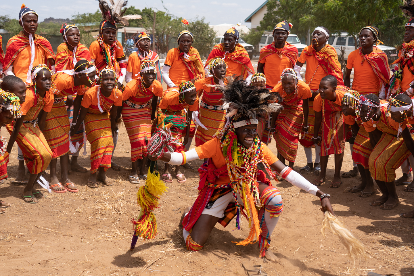 Traditional Turkana Dancers Perform.