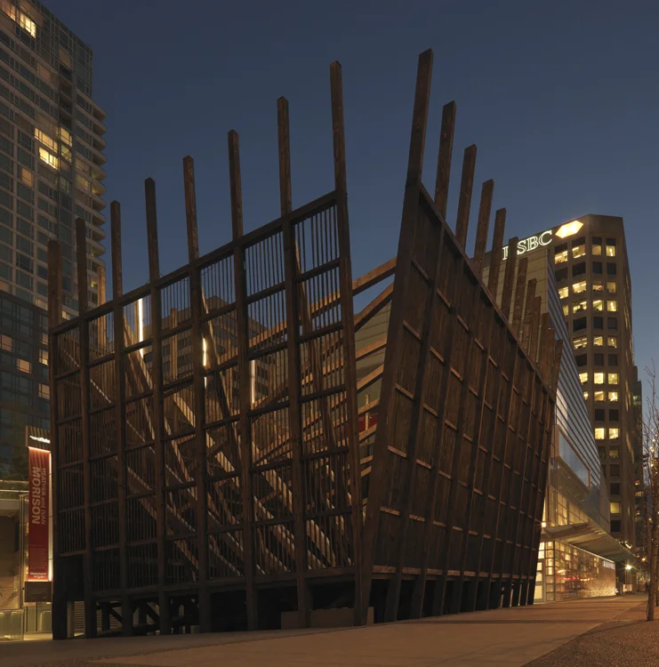 Heather and Ivan Morison, Plaza , 2010, site-specific installation at Vancouver Art Gallery Offsite. October 2, 2010 to May 30, 2011 Photo: Rachel Topham, Vancouver Art Gallery.