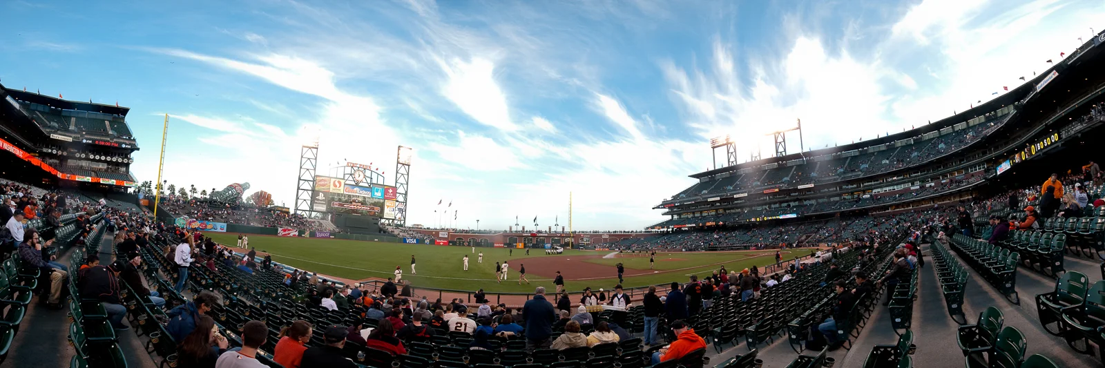 AT&T park from the inside