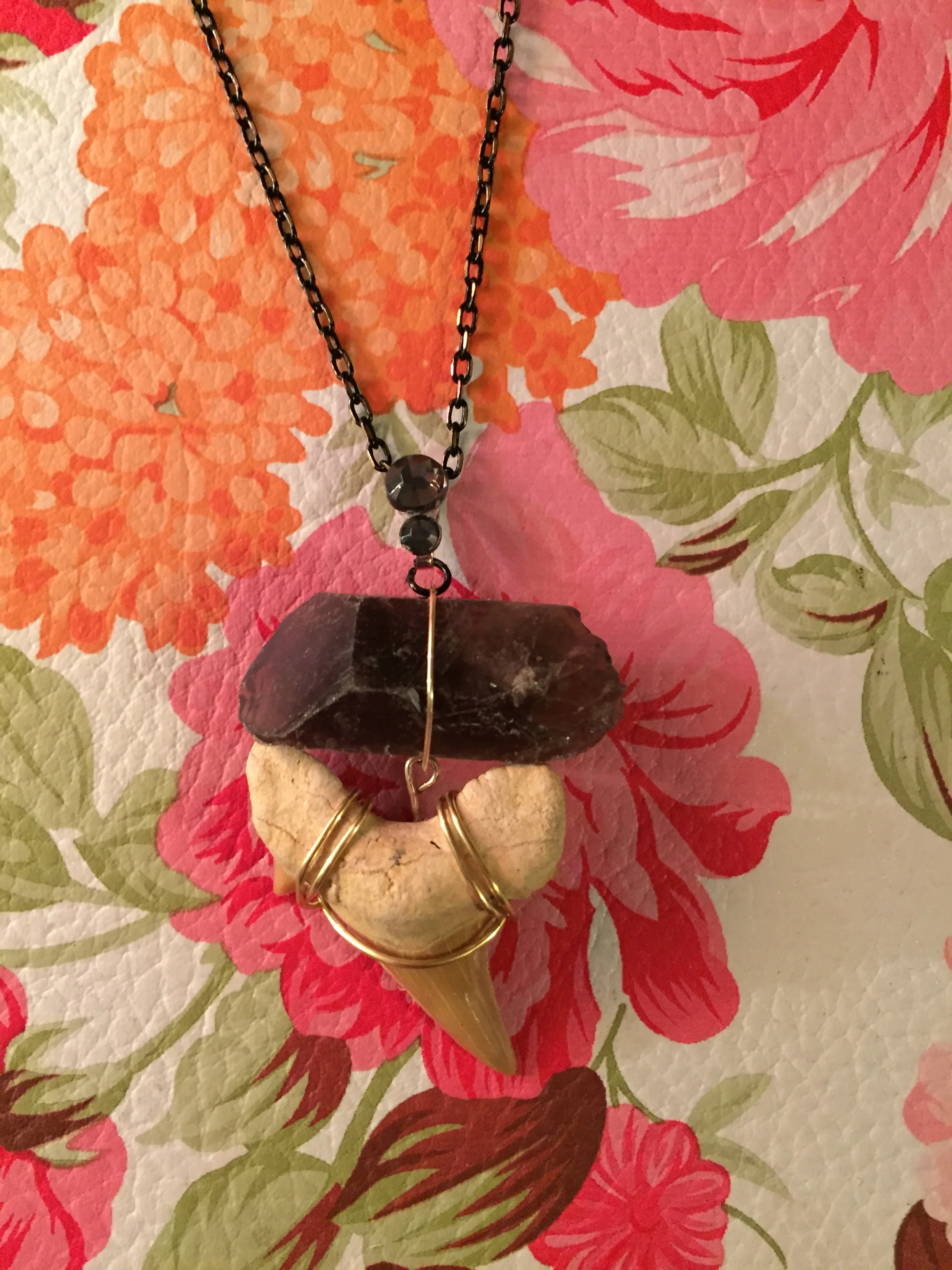 Shark Tooth Smokey Quartz