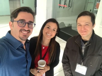 Photo: (left to right) Dr. Ahmed Altayyar, Alicia Chong, Erdem Yilmaz