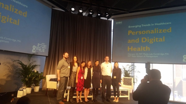 Photo: (left to right) Ben Linville-Engler, Ashlee Adams, Dr. Rajni Aneja, Lesley Solomon, Sukanya Soderland, Adam Hanina and Jessica Kao
