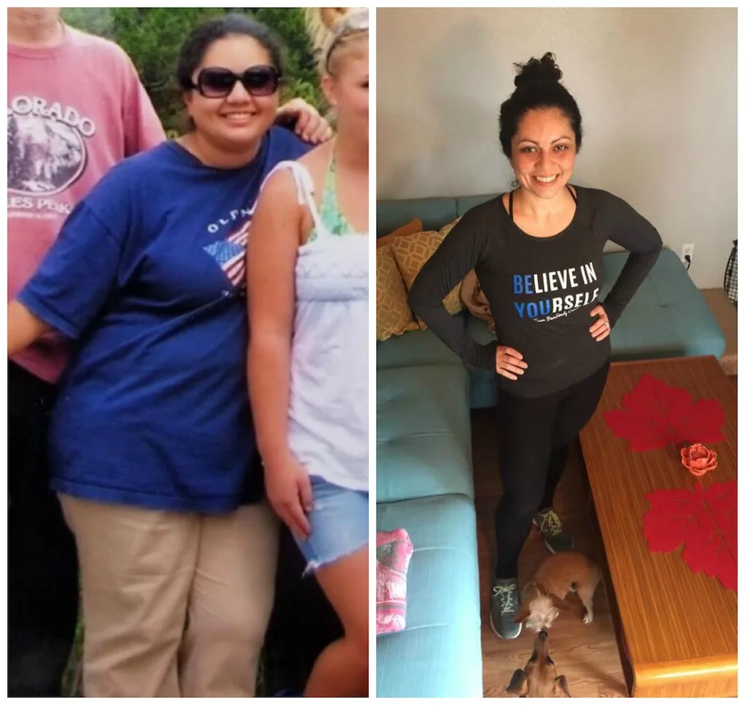 Left: 28 years old. Right: 40 years old.