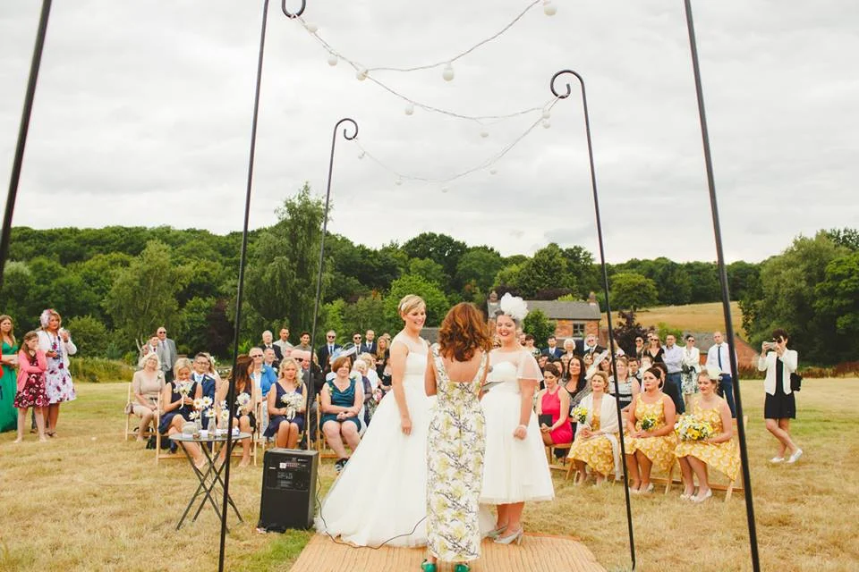 Lisa & Hayley - Outdoor Tipi Wedding Ceremony | www.myperfectceremony.co.uk