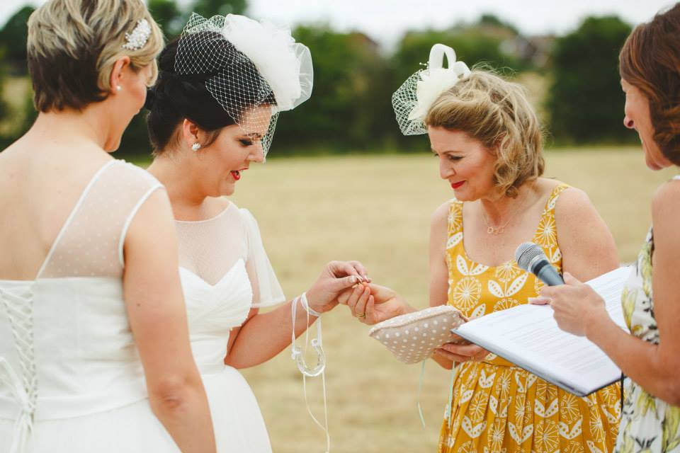 Lisa & Hayley - Outdoor Tipi Wedding Ceremony | www.myperfectceremony.co.uk
