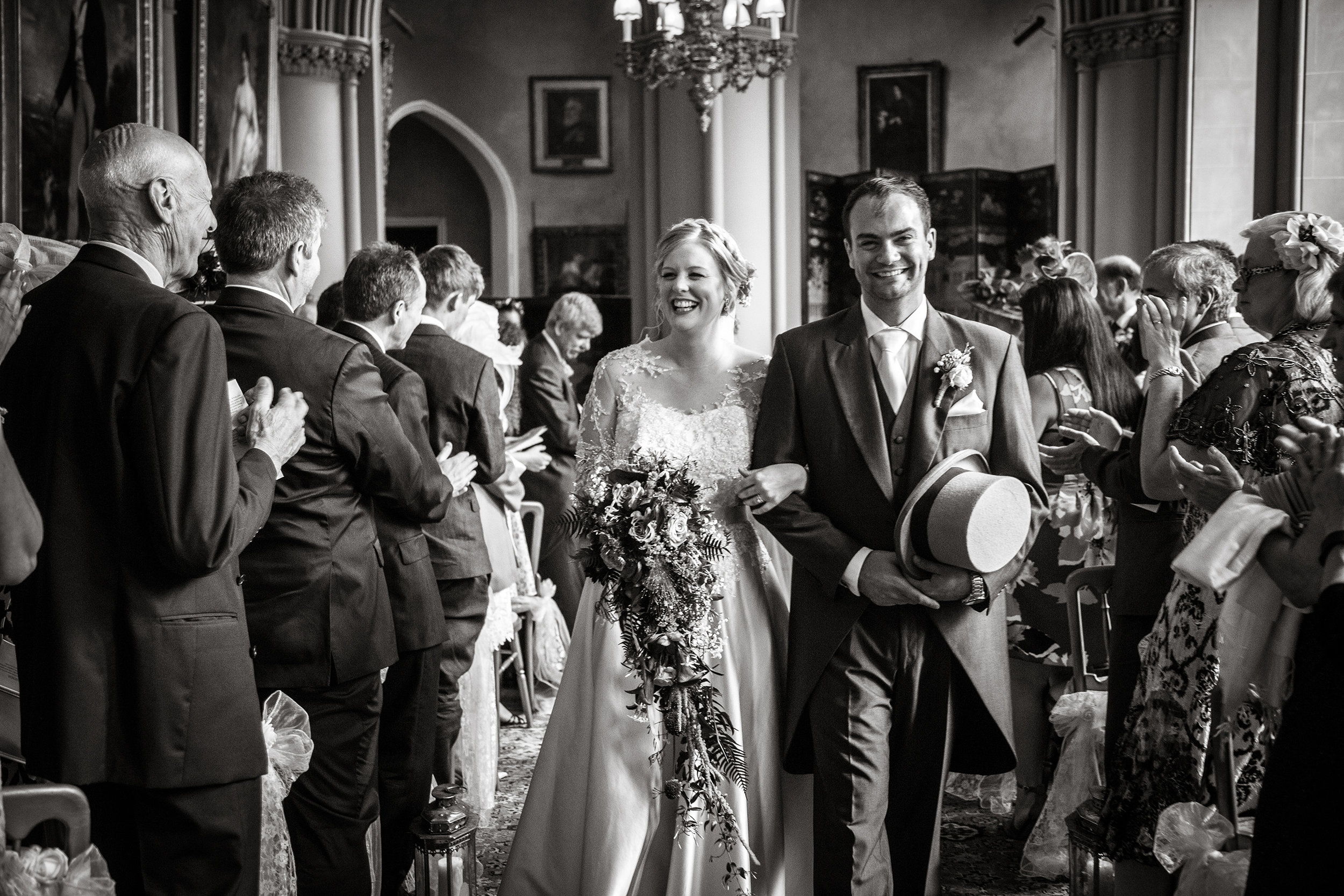 A traditional wedding with an American twist as the beautiful Belvoir Castle
