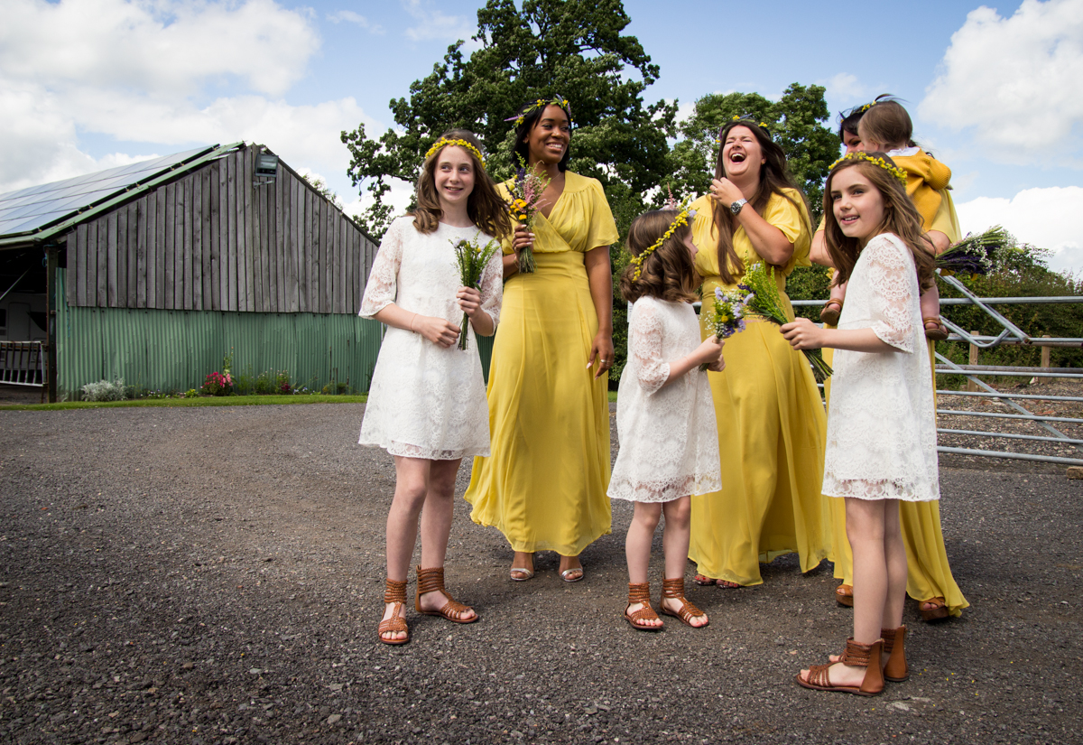 An outdoor ceremony at Bawdon Lodge Farm, Leicestershire