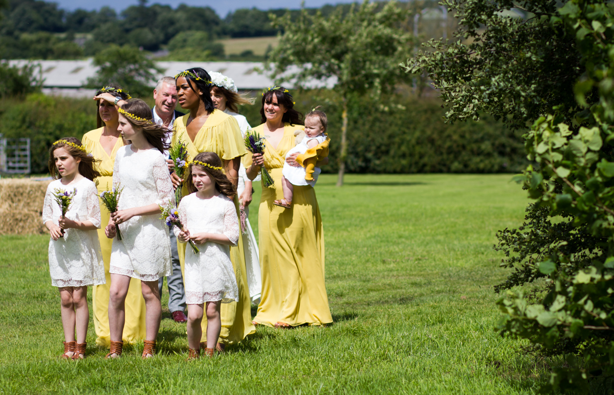 An outdoor ceremony at Bawdon Lodge Farm, Leicestershire