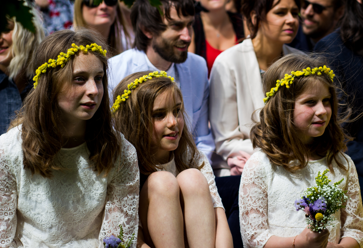 An outdoor ceremony at Bawdon Lodge Farm, Leicestershire