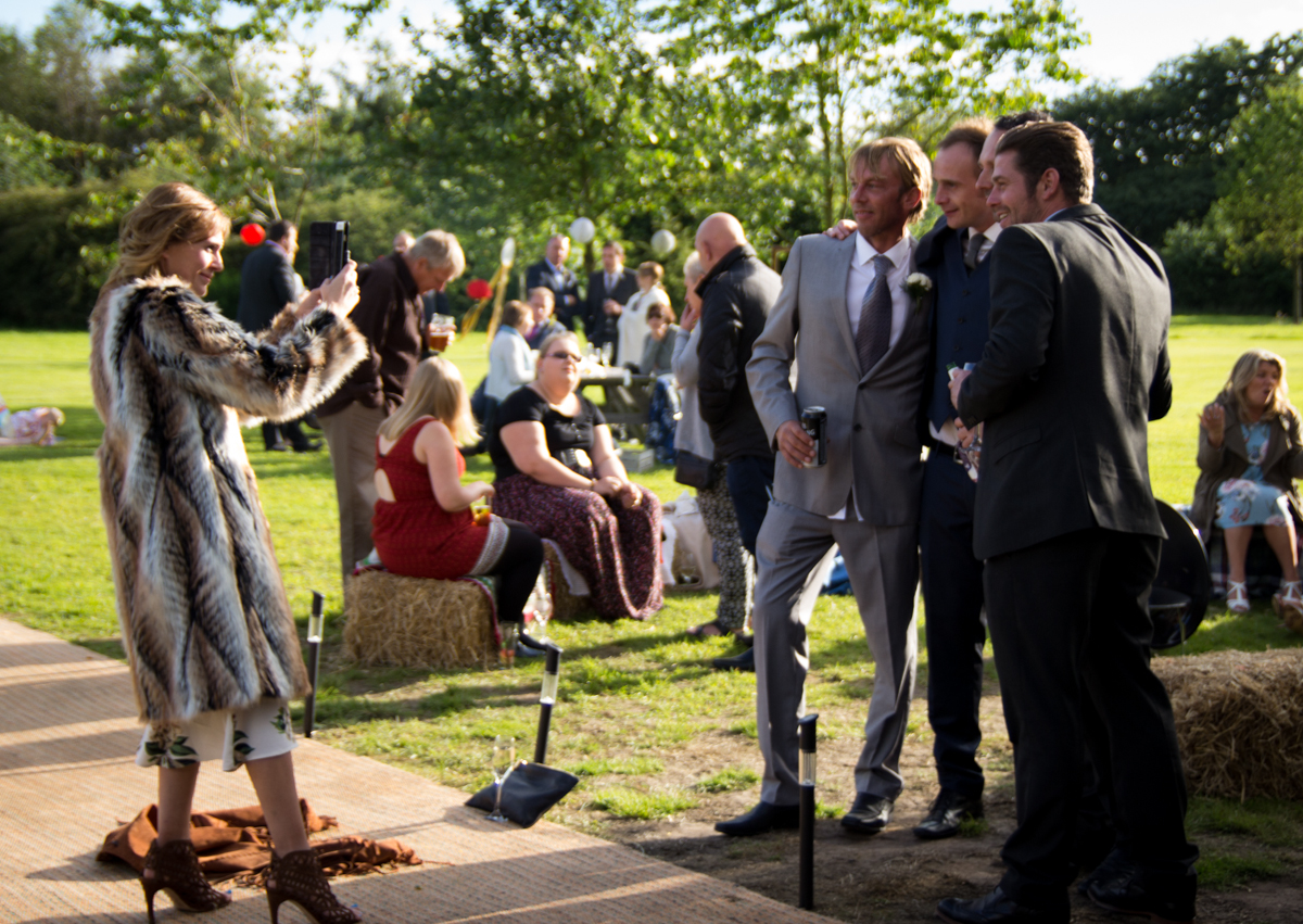 An outdoor ceremony at Bawdon Lodge Farm, Leicestershire