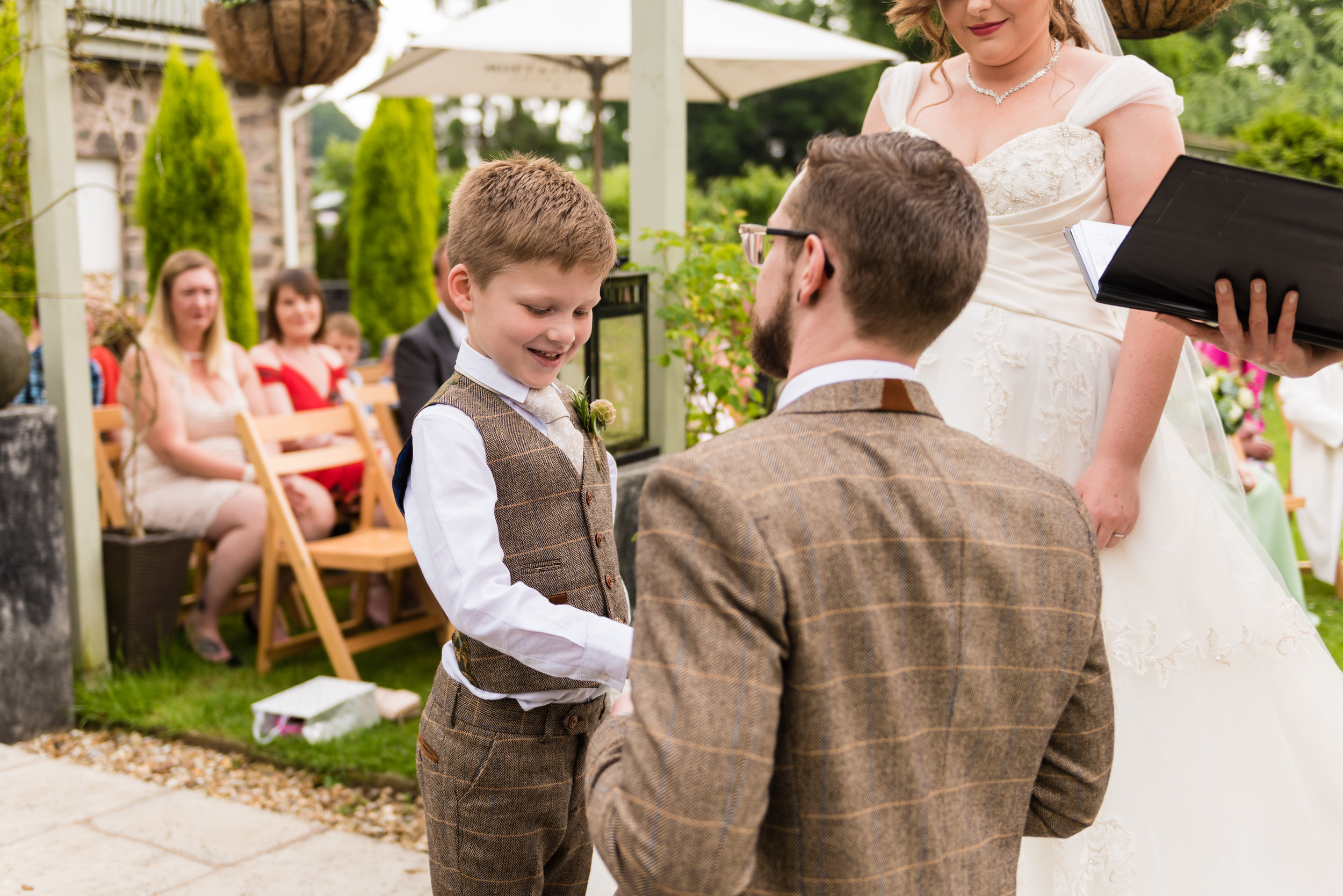 Doting Stepfather's emotional vows to stepson