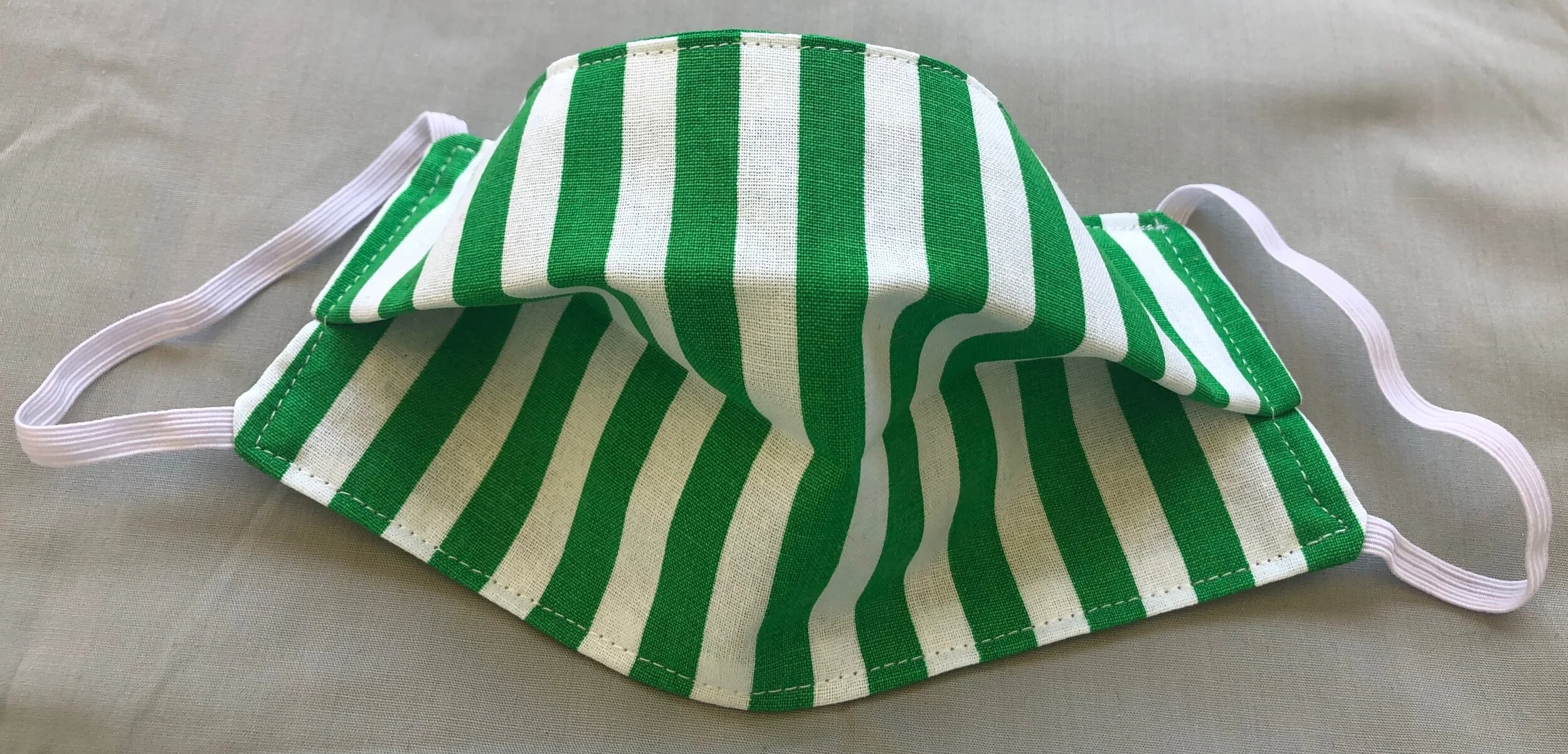 SUMMER GREEN WHITE STRIPES