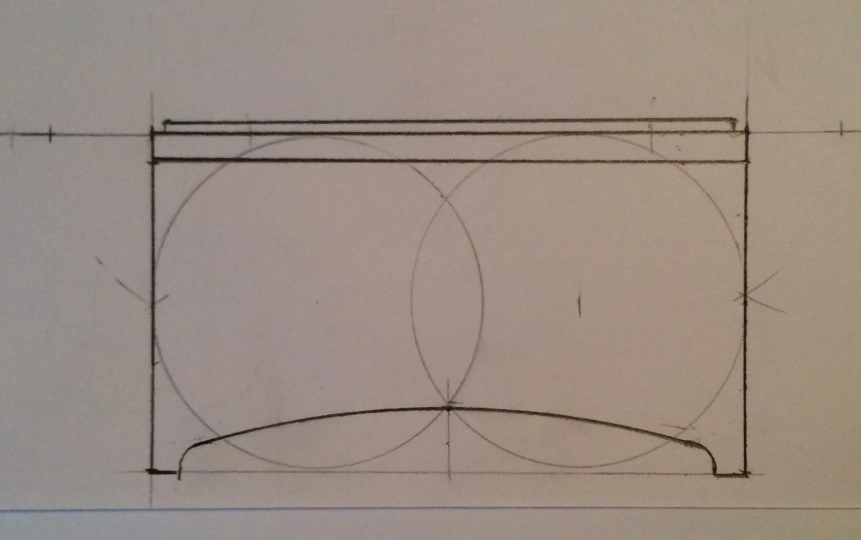 This was an early rendering....I ended up going with 'double square' on the front, and square not he sides: 2:1 ratio.