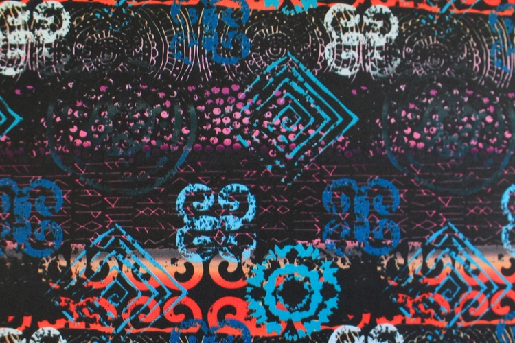 Illume Splatter Reflective on Poly Spandex — NK Textile