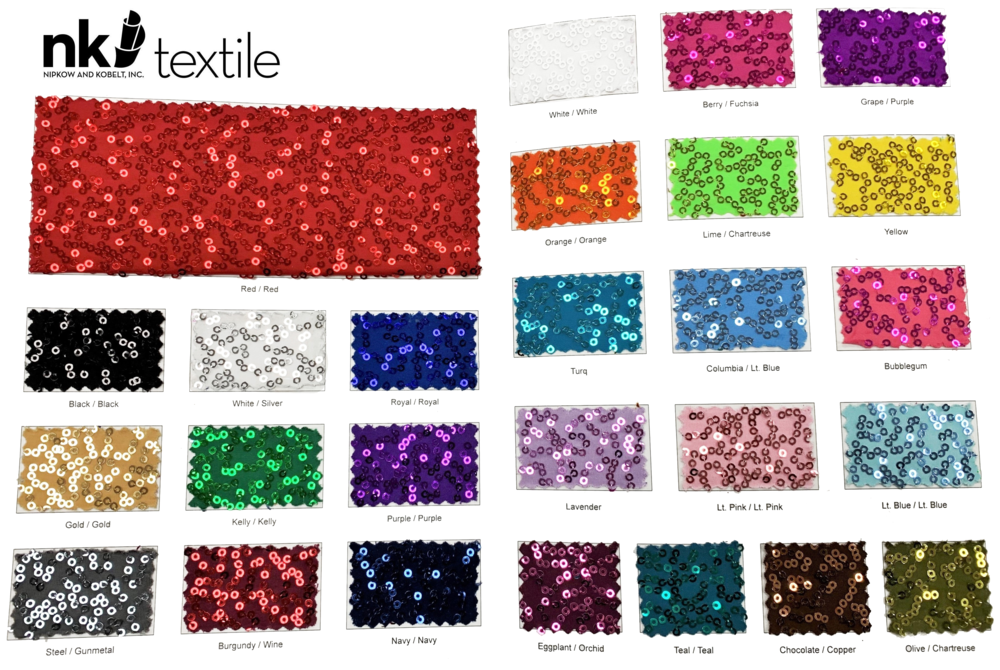 Sequin Fabric Swatches