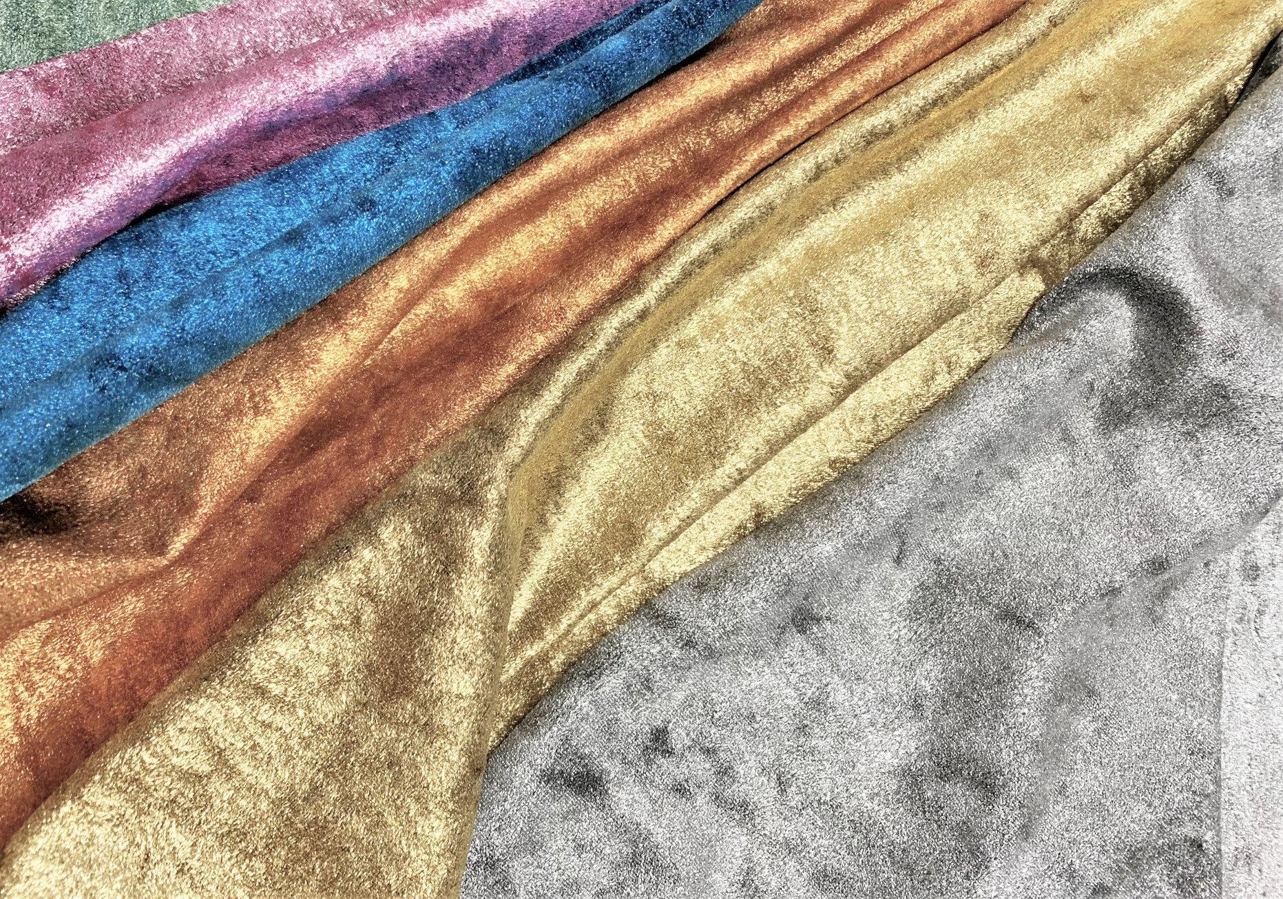 Disis Crushed Stretch Velvet with Foil