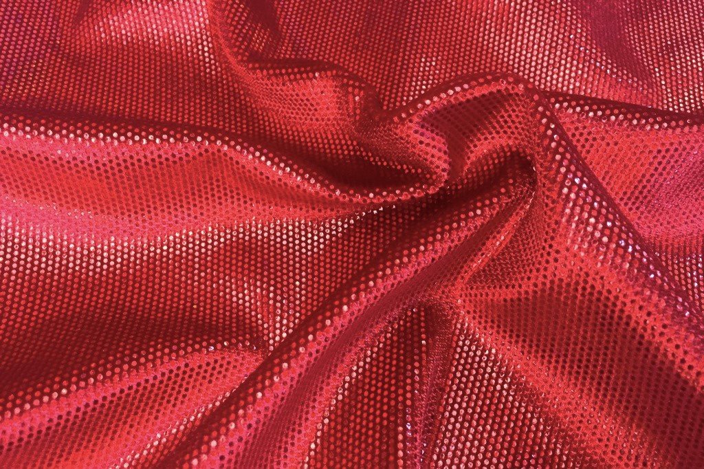 Holographic Dot Foil on Stretch Velvet — NK Textile
