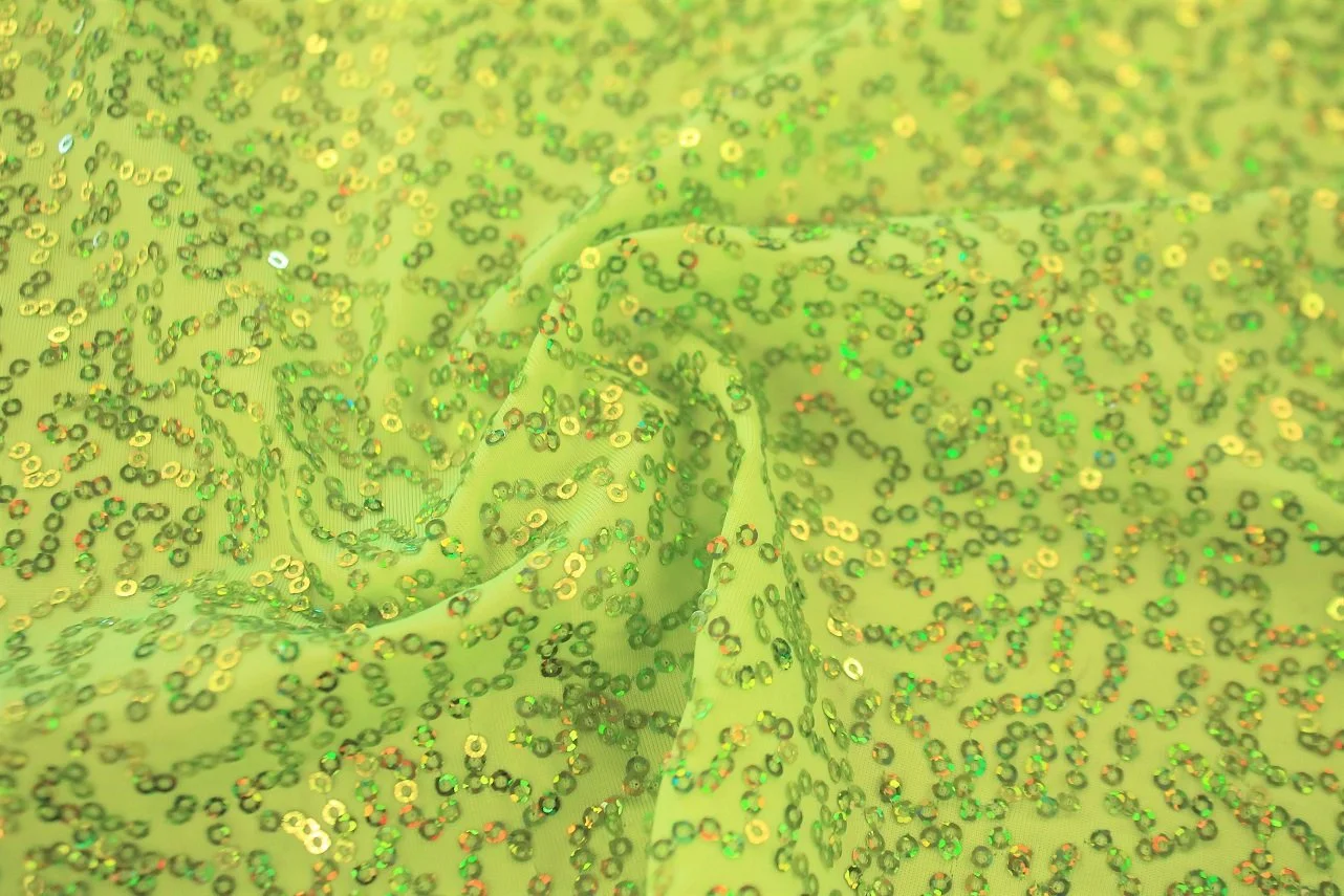 Zsa Spa Sequins on Single Spandex — NK Textile