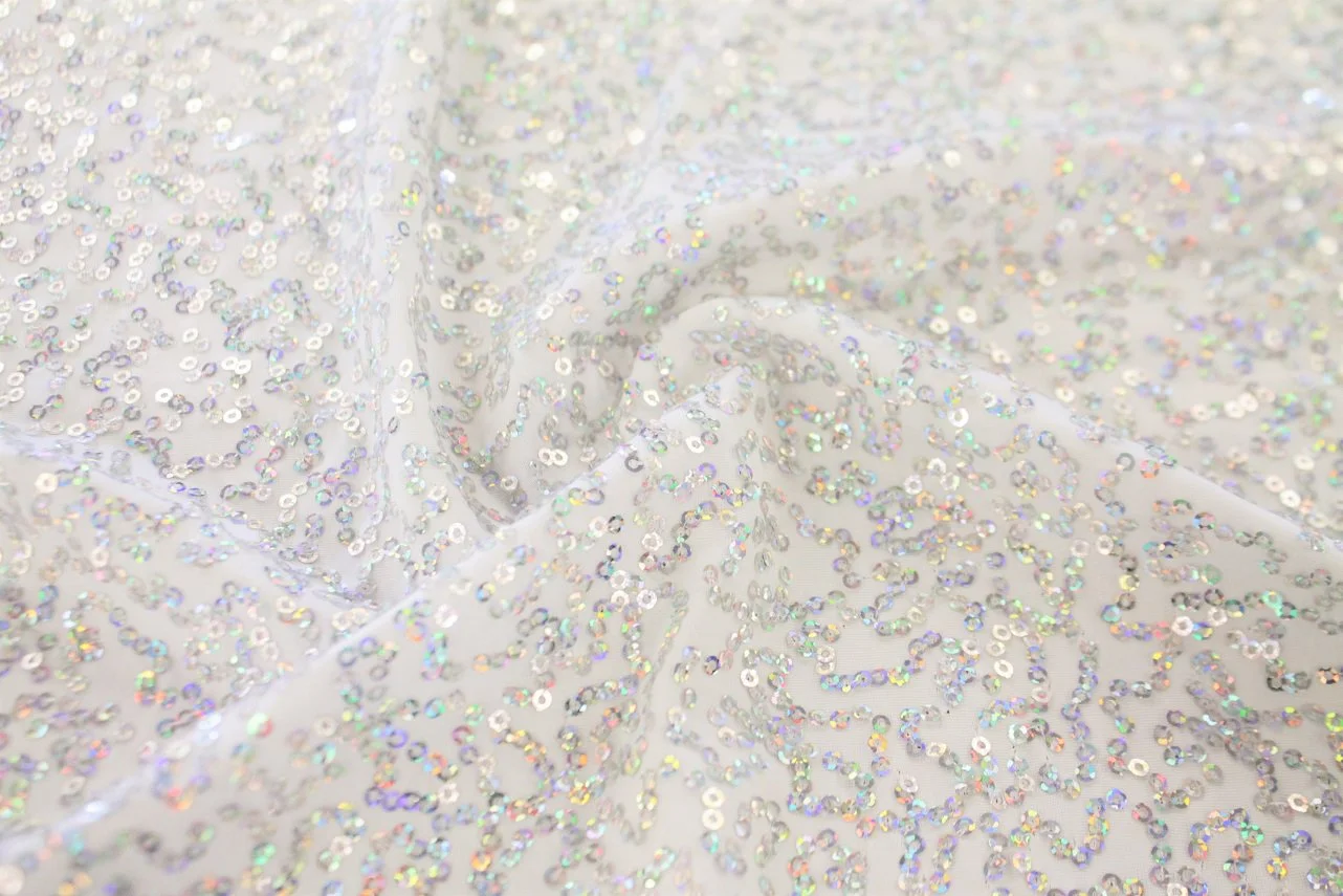 Zsa Spa Sequins on Single Spandex — NK Textile