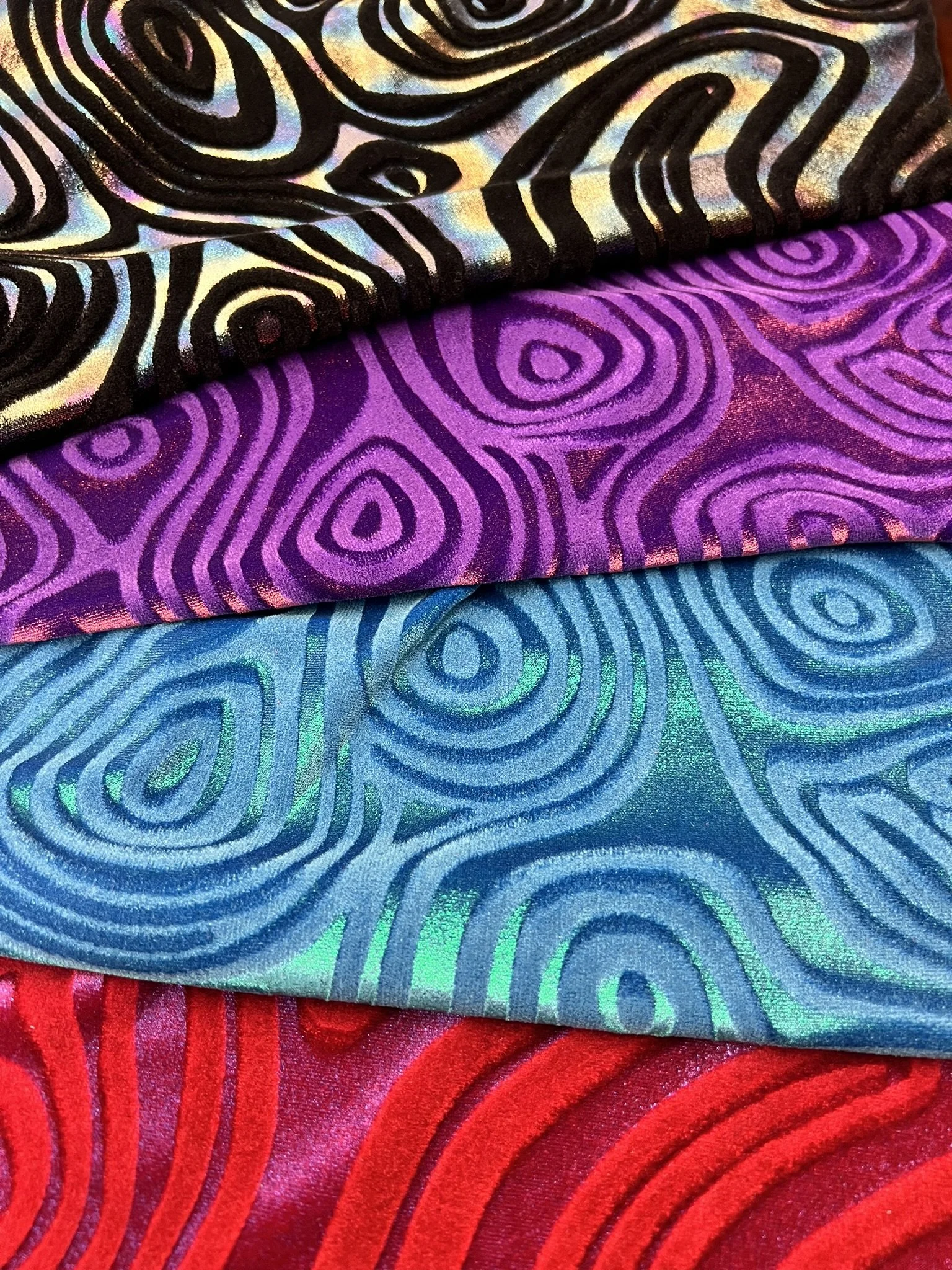 Sonic Swirl Stretch Velvet