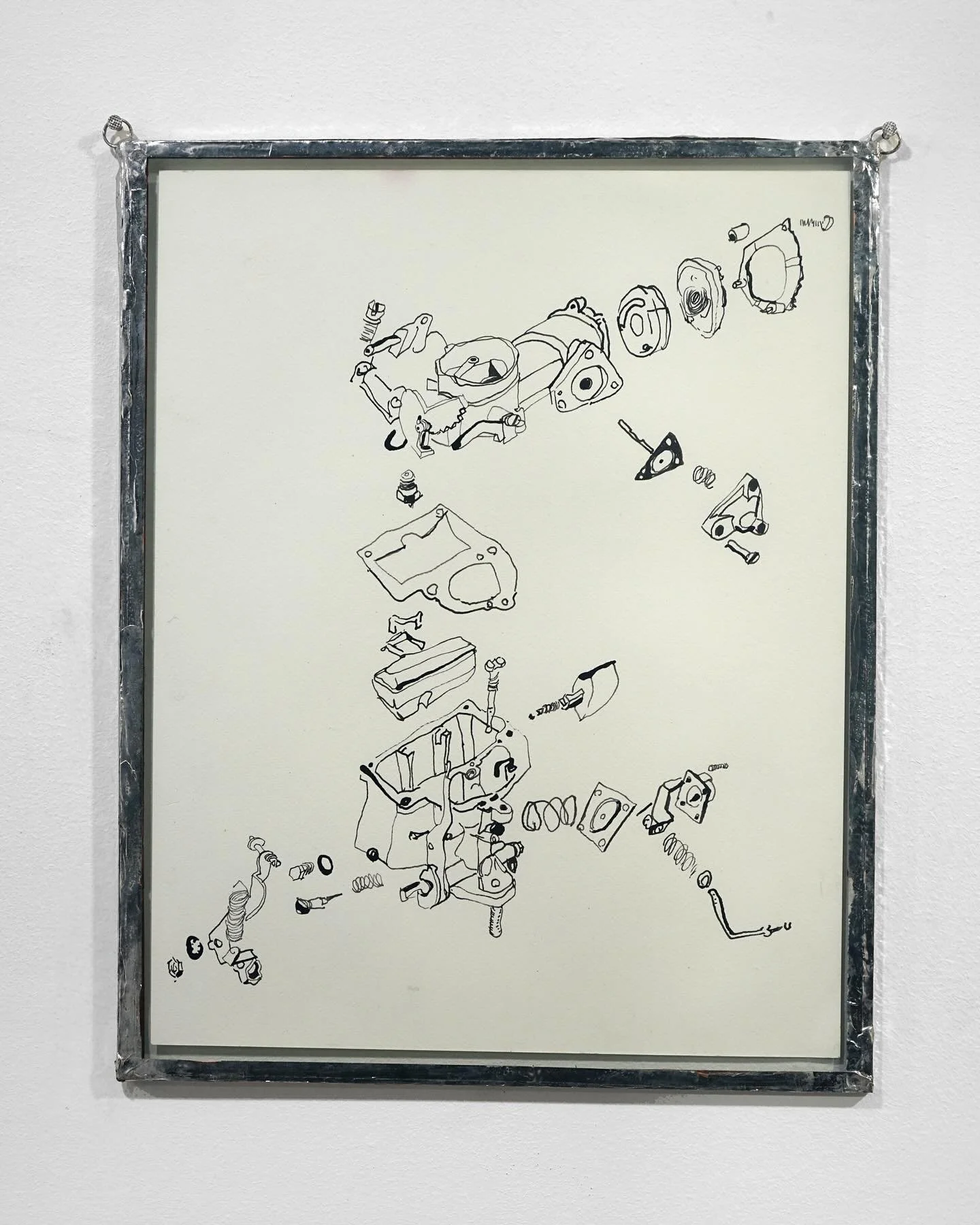 Solex 30 PICT-2 Carburator
Ink on paper 
24 x18&rdquo; 
2024