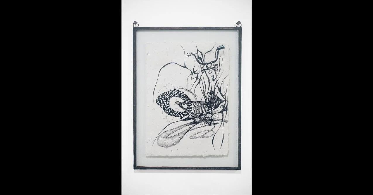 Engine 104
Ink on paper in artist custom frame 12x9in
Drawing from Imperfectionism
Curated by Ala&iuml;a Parhizi
Wonzimer Gallery, 341 S Avenue 17, Los
Angeles 90031
Opening Reception: October 17th 5-10pm
Exhibition Dates: October 17th - November 7th