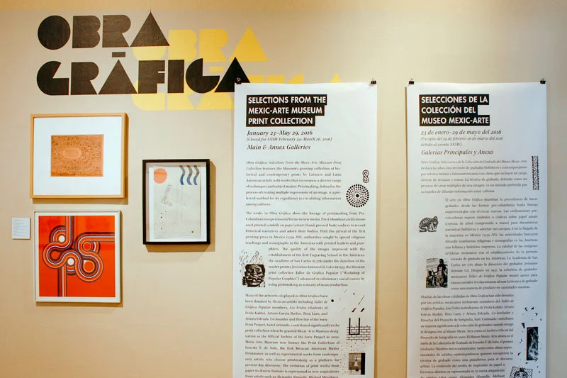 Image: Obra Gráfica exhibition view. Photo by Anthony Flores.