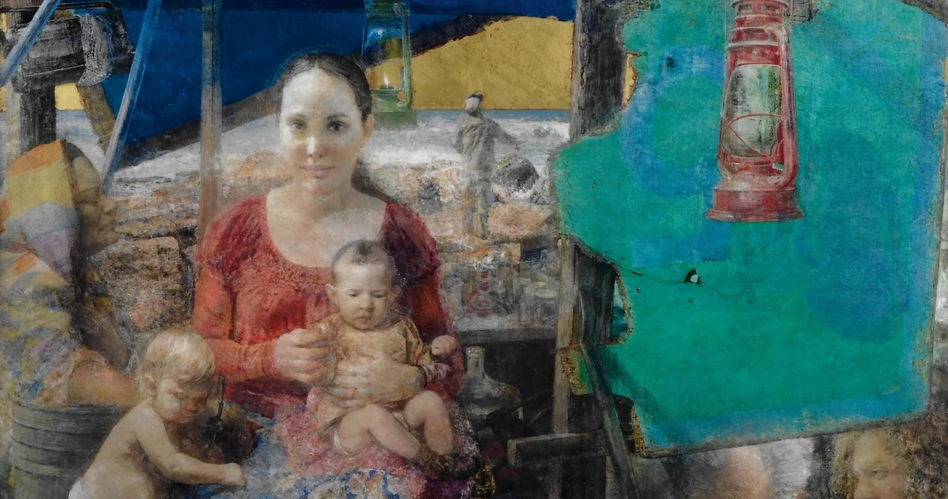 Detail of John Patrick Cobb's "Holy Family Beneath a Tent"