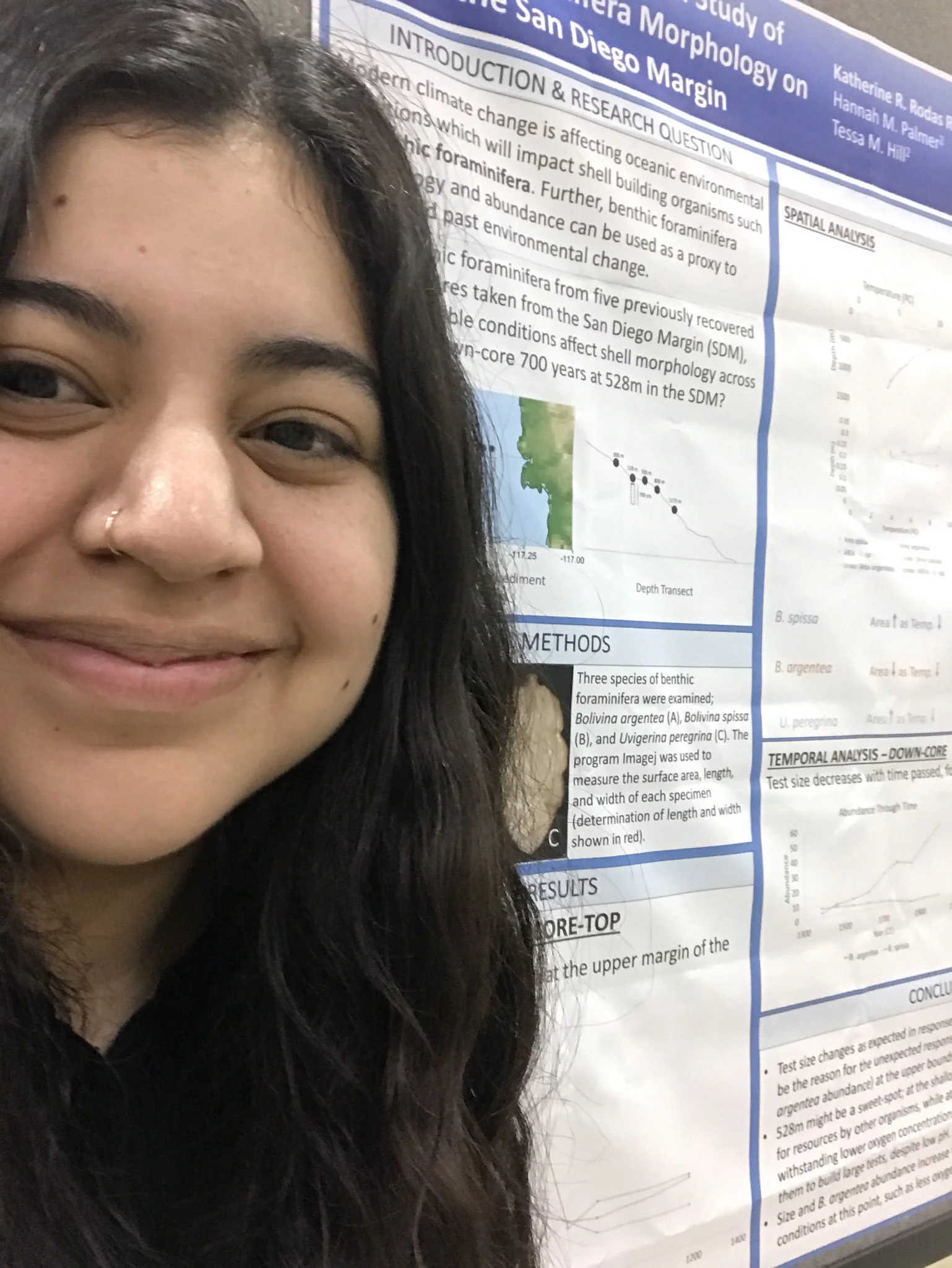 Katherine presenting her research at the SACNAS conference in Fall 2018