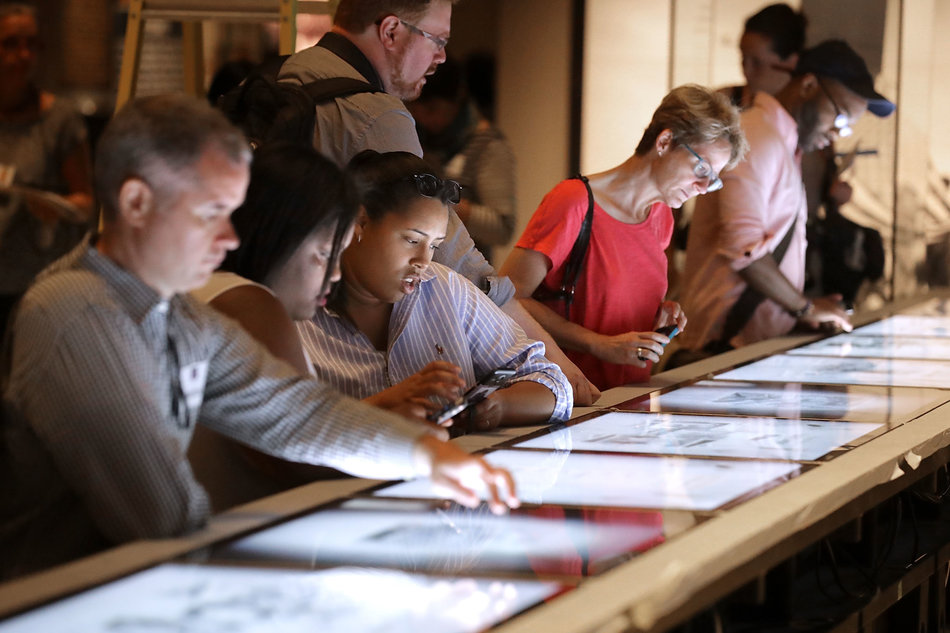 INTERACTIVE LUNCH COUNTER. A n interactive lunch counter engages visitors by highlighting the importance of individual actions taken in the Civil Rights movement. Photo credit: Chip Somodevilla via Getty Images