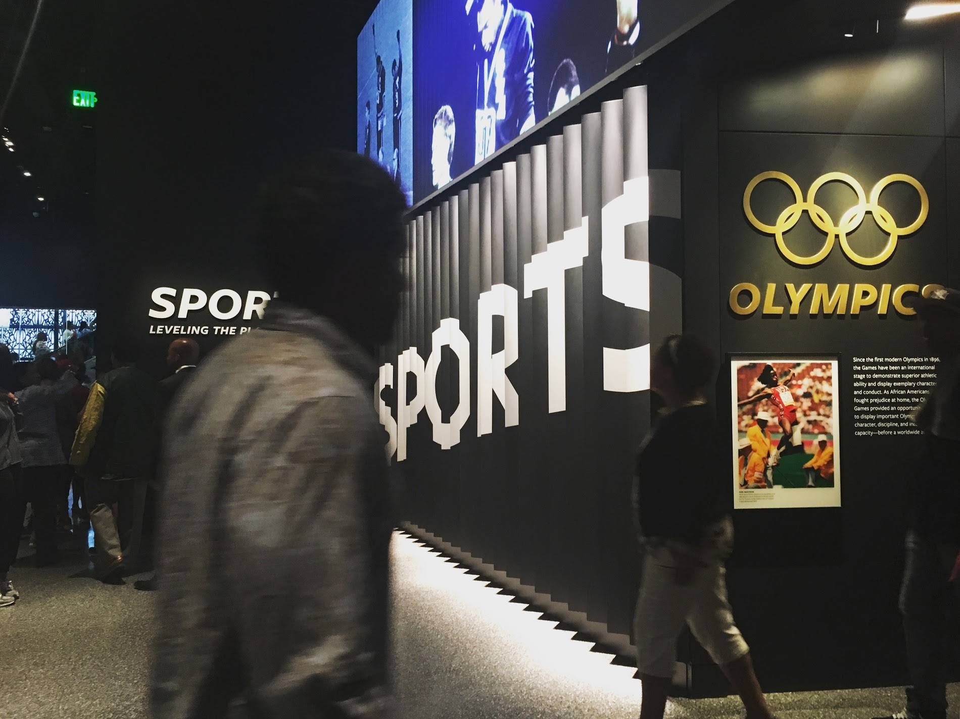  The Sports: Leveling the Playing Field gallery explores the contributions of athletes, both on and off the field. Photo credit: Aki Carpenter