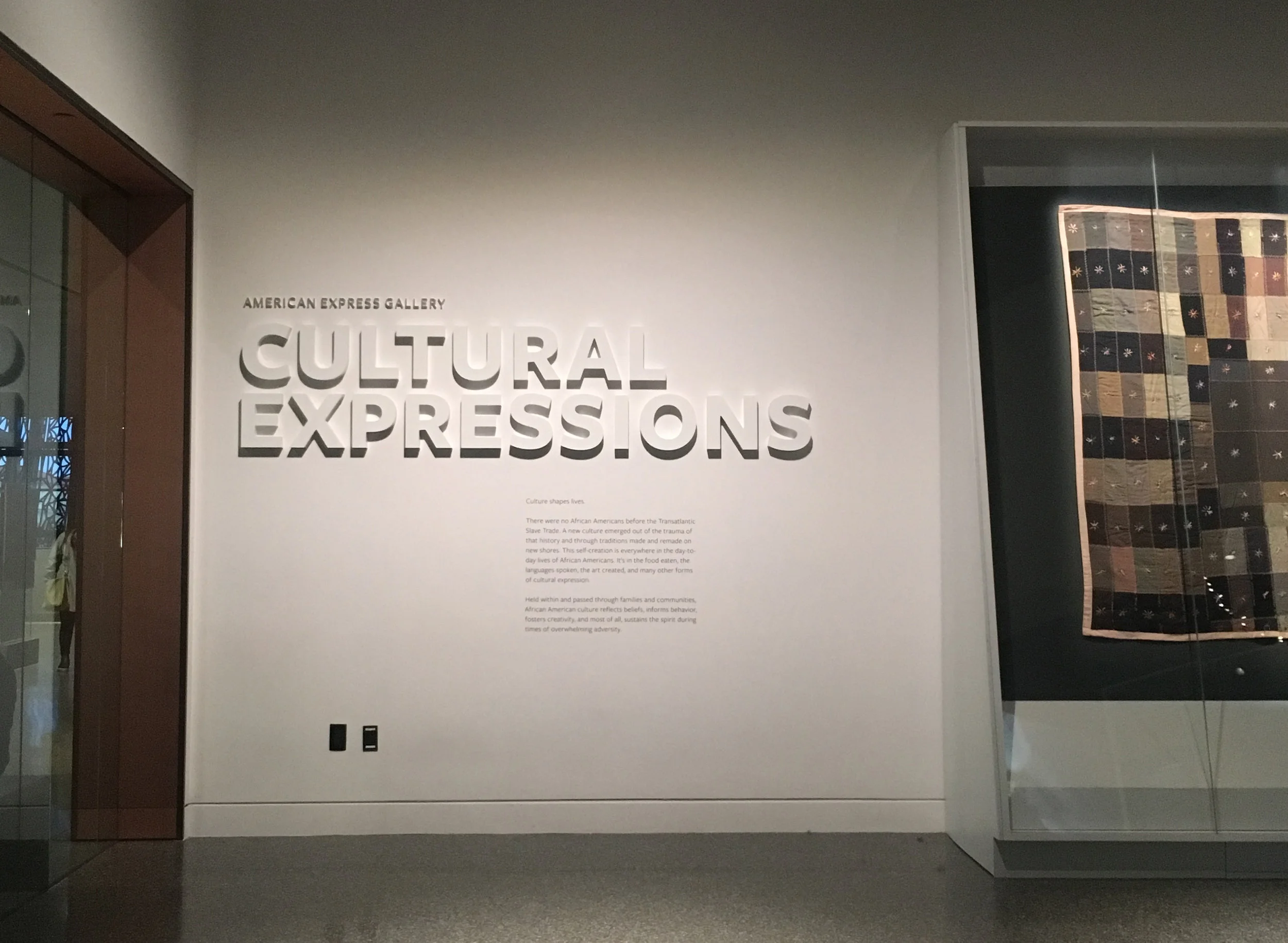 CULTURAL EXPRESSIONS is a circular, experiential, introductory space to African American and African diaspora culture. Photo credit: Aki Carpenter