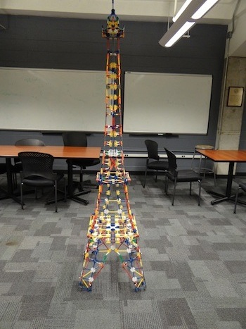 Our model of the Eiffel Tower. 
