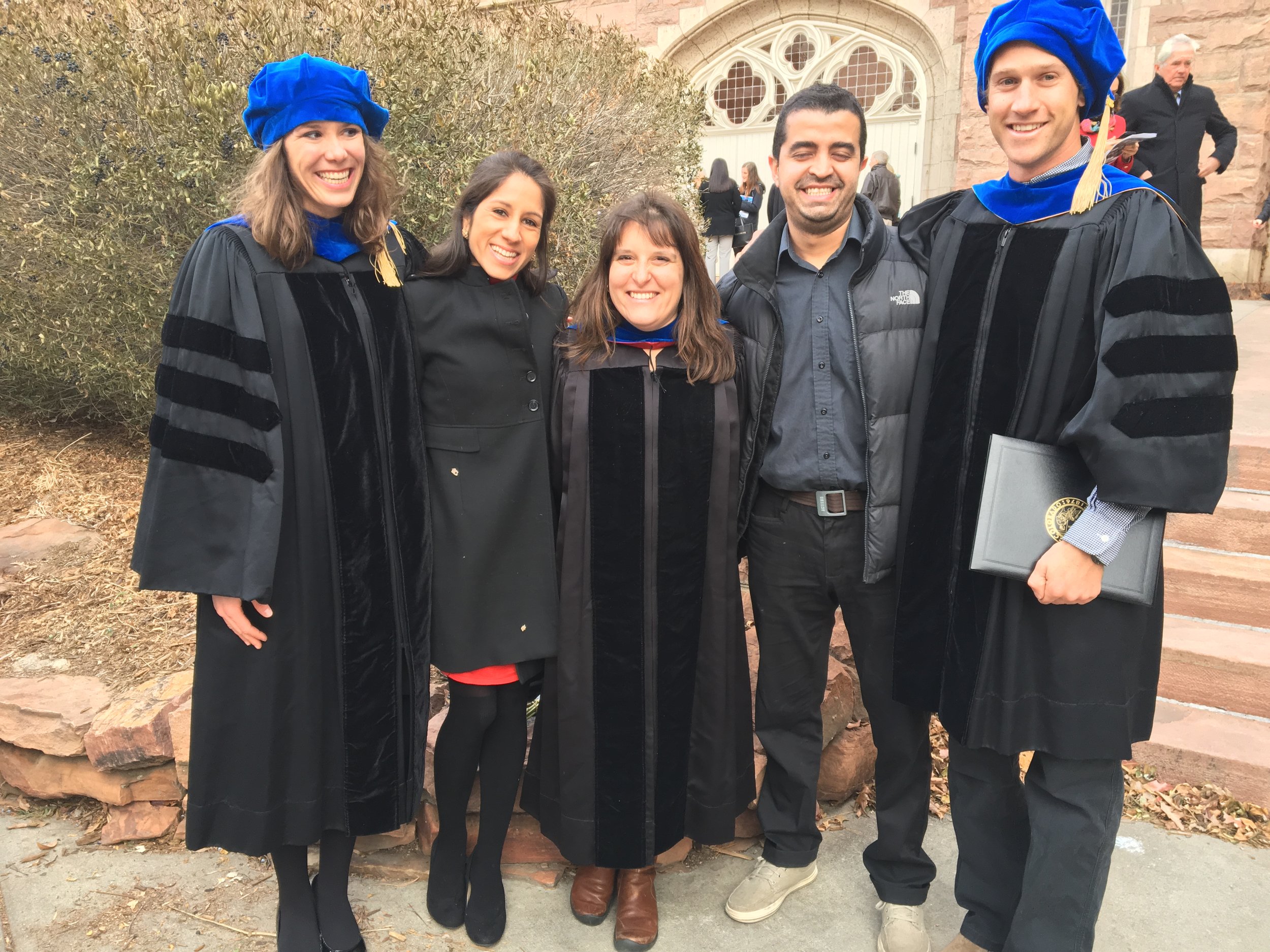 With some other members of our research group: Jenny Ramirez and Juan Olarte 