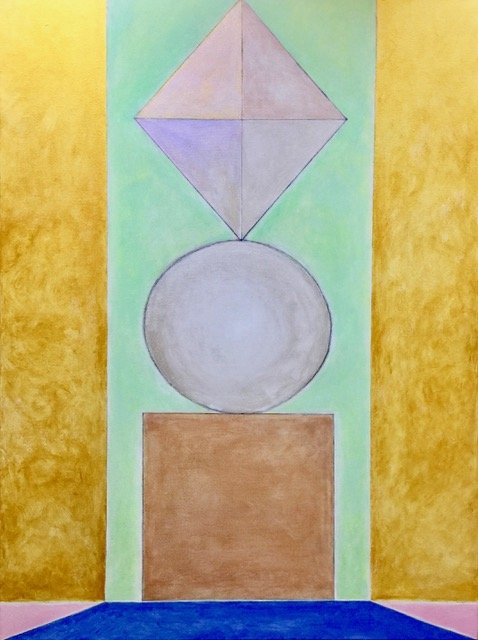 Balance, acrylic on canvas, 48 x 36 in, 2019