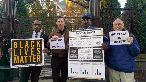 Prayer vigil on October 23 outside the Governor's Mansion in Albany.