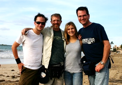 Marcela and the crew in Puerto Rico