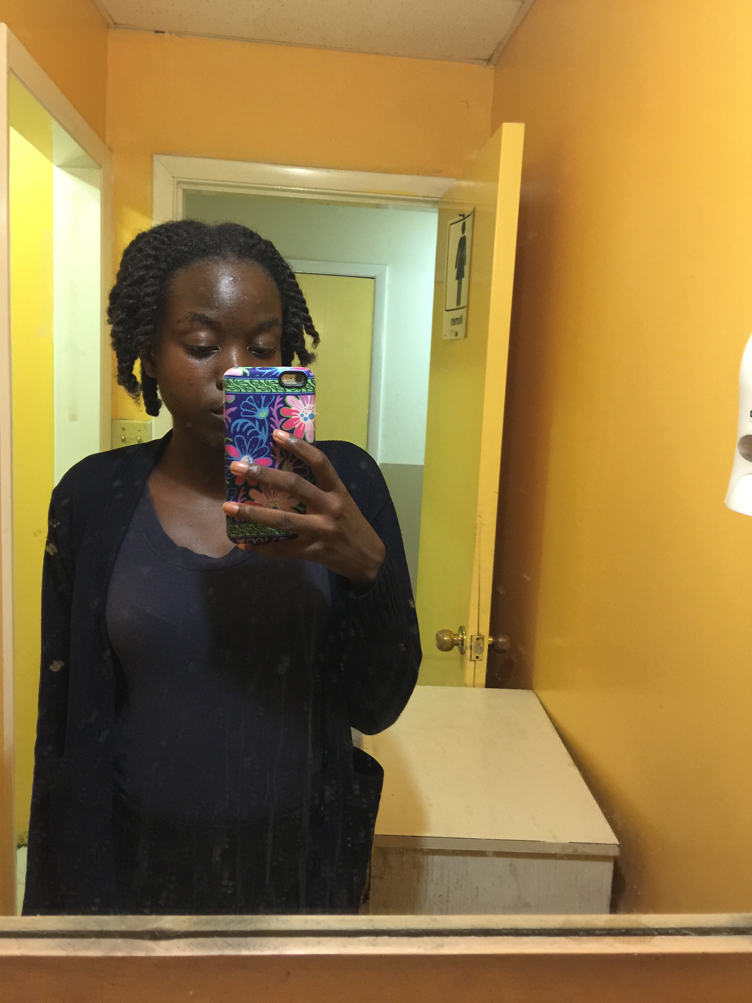 This is the Granny Twist Style That I Did to Get Jumbo Curls In My Hair